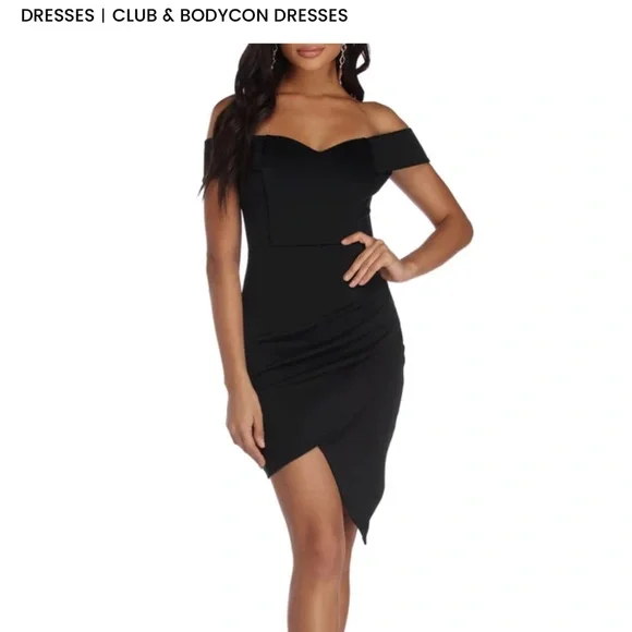 Windsor | Dresses | Windsor Asymmetric Bodycon Dress | Poshmark